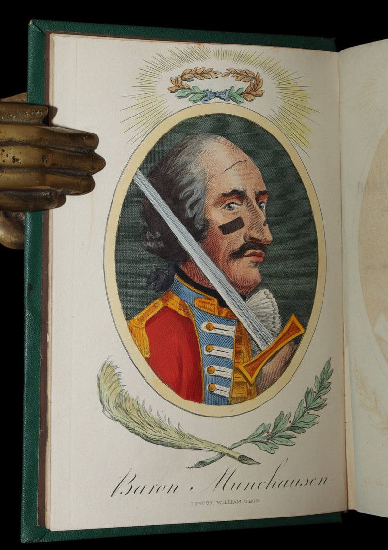 1868 Scarce Color ED - The Travels and Surprising Adventures of Baron Munchausen