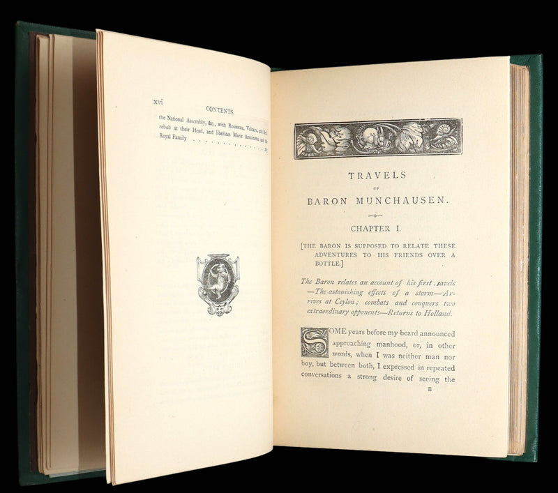 1868 Scarce Color ED - The Travels and Surprising Adventures of Baron Munchausen
