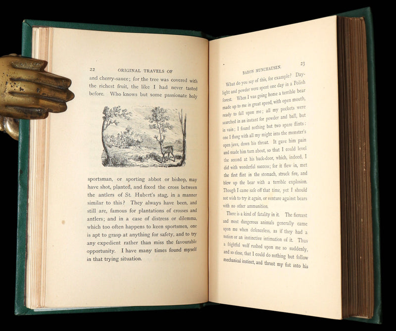 1868 Scarce Color ED - The Travels and Surprising Adventures of Baron Munchausen