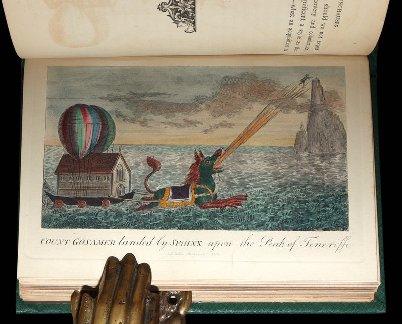1868 Scarce Color ED - The Travels and Surprising Adventures of Baron Munchausen