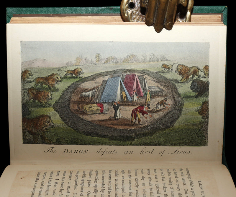 1868 Scarce Color ED - The Travels and Surprising Adventures of Baron Munchausen