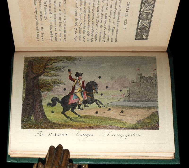 1868 Scarce Color ED - The Travels and Surprising Adventures of Baron Munchausen