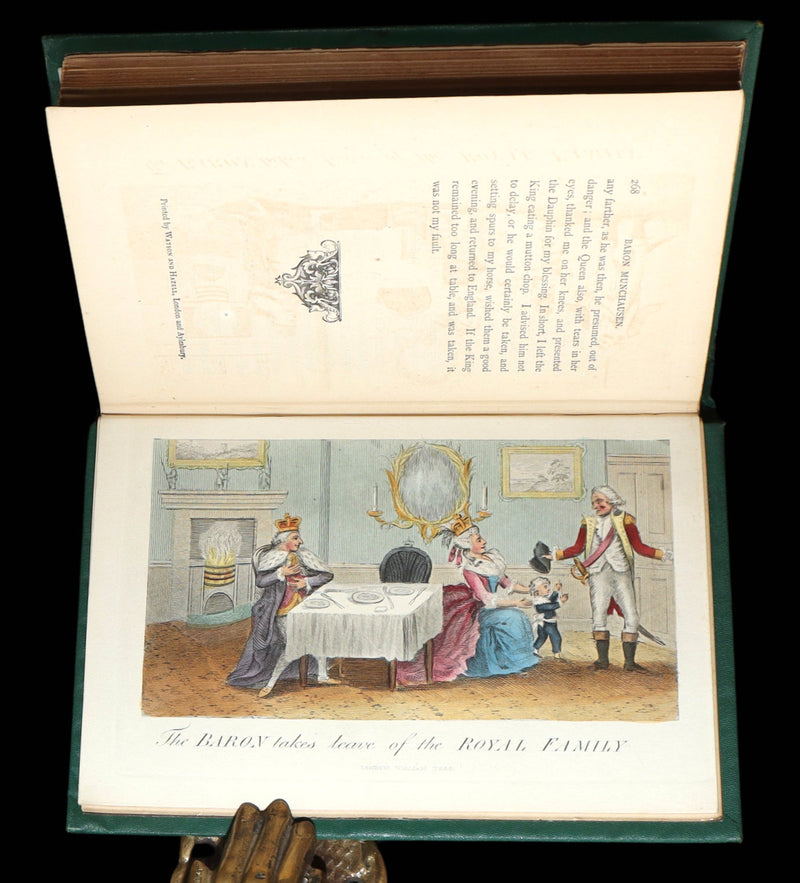 1868 Scarce Color ED - The Travels and Surprising Adventures of Baron Munchausen