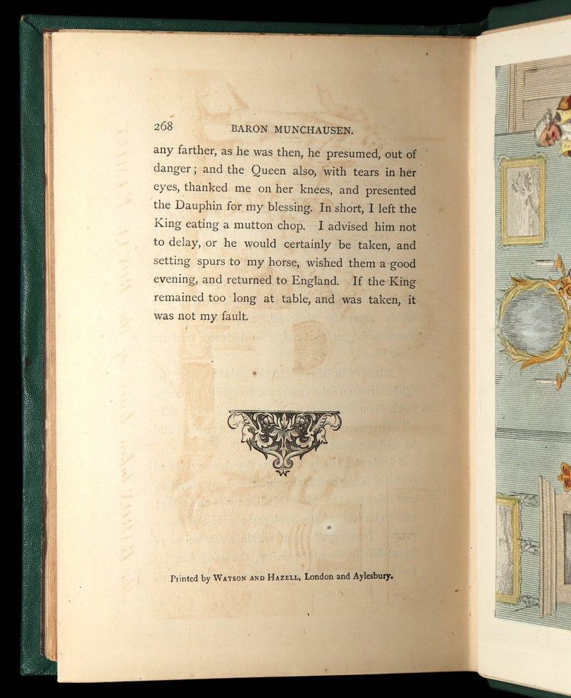 1868 Scarce Color ED - The Travels and Surprising Adventures of Baron Munchausen