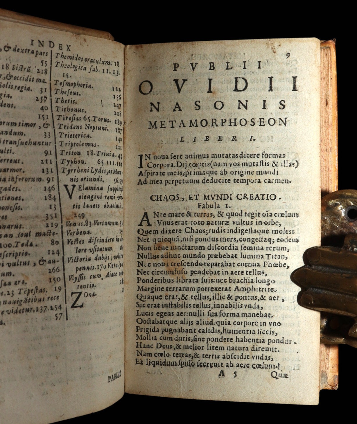 1682 Rare Latin Vellum Book - Ovid's Metamorphoses, Ovidii