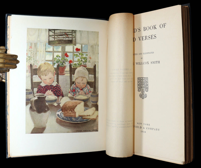 1910 Rare First Edition - A Child’s Book of Old Verses by Jessie Willcox Smith