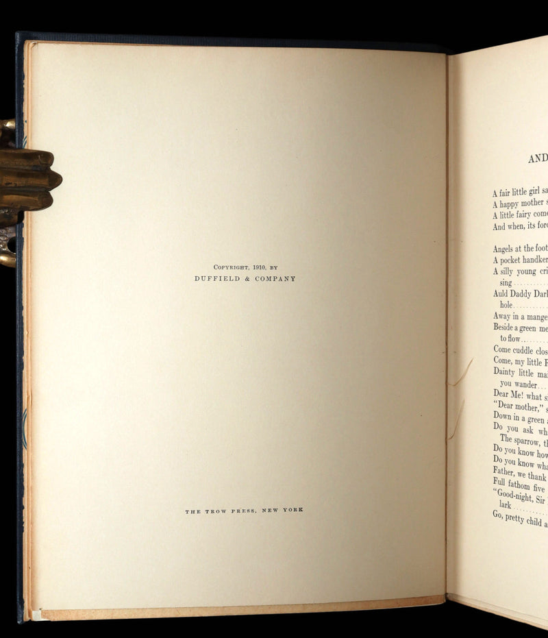 1910 Rare First Edition - A Child’s Book of Old Verses by Jessie Willcox Smith