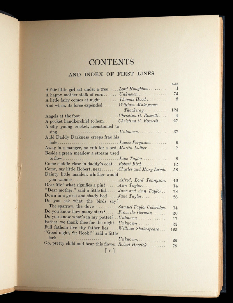 1910 Rare First Edition - A Child’s Book of Old Verses by Jessie Willcox Smith