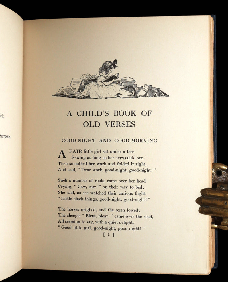 1910 Rare First Edition - A Child’s Book of Old Verses by Jessie Willcox Smith