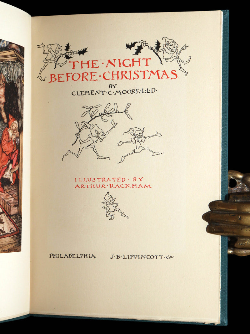 1931 First Edition - The Night Before Christmas Illustrated by Arthur Rackham