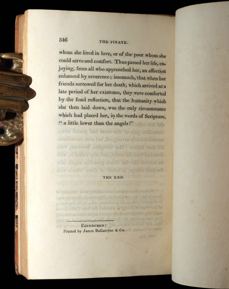 1822 Rare True First Edition Book Set - The Pirate by Sir Walter Scott