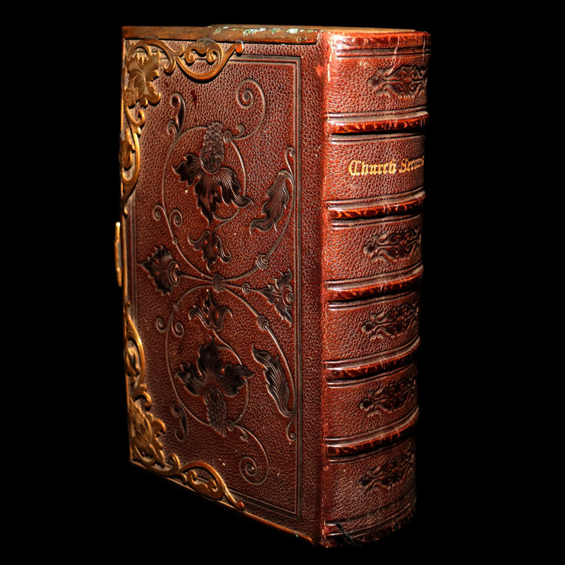 1859 Rare Book with Clasp - Church Services, Church Services and New Testament