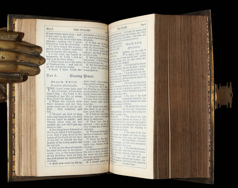 1859 Rare Book with Clasp - Church Services, Church Services and New Testament