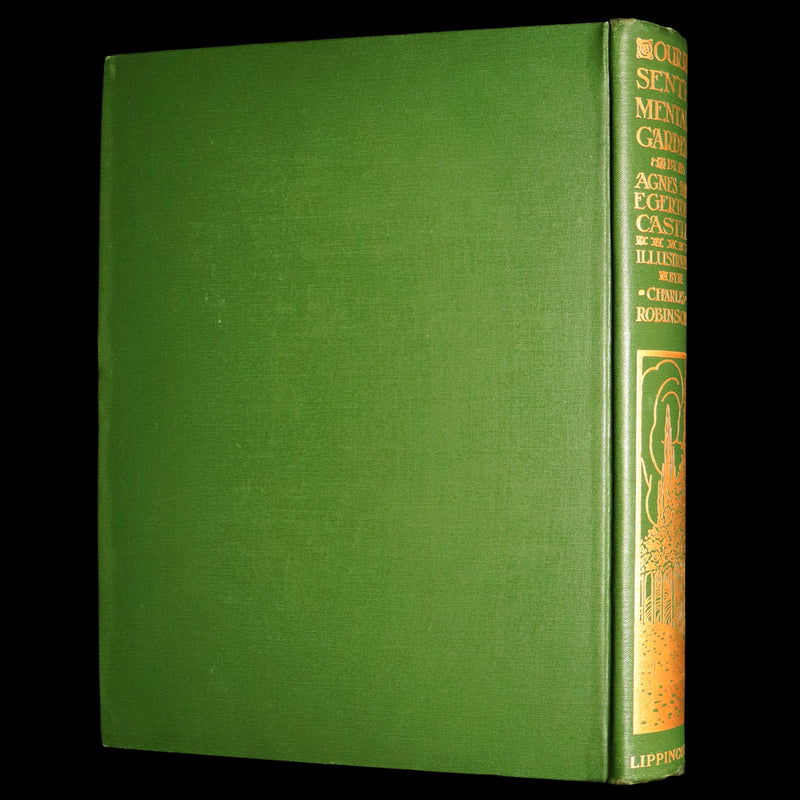 1914 Rare 1stED - Our Sentimental Garden Illustrated by Charles Robinson