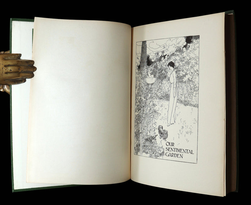 1914 Rare 1stED - Our Sentimental Garden Illustrated by Charles Robinson