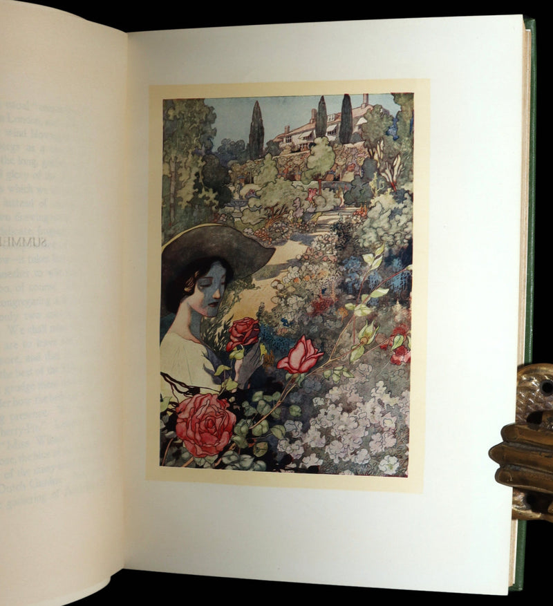 1914 Rare 1stED - Our Sentimental Garden Illustrated by Charles Robinson