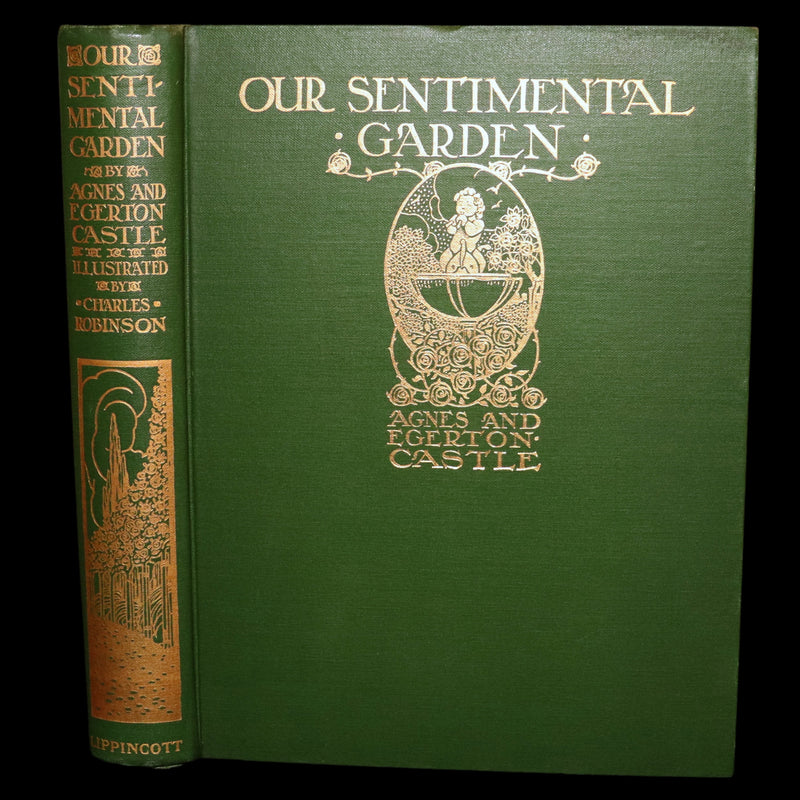 1914 Rare 1stED - Our Sentimental Garden Illustrated by Charles Robinson
