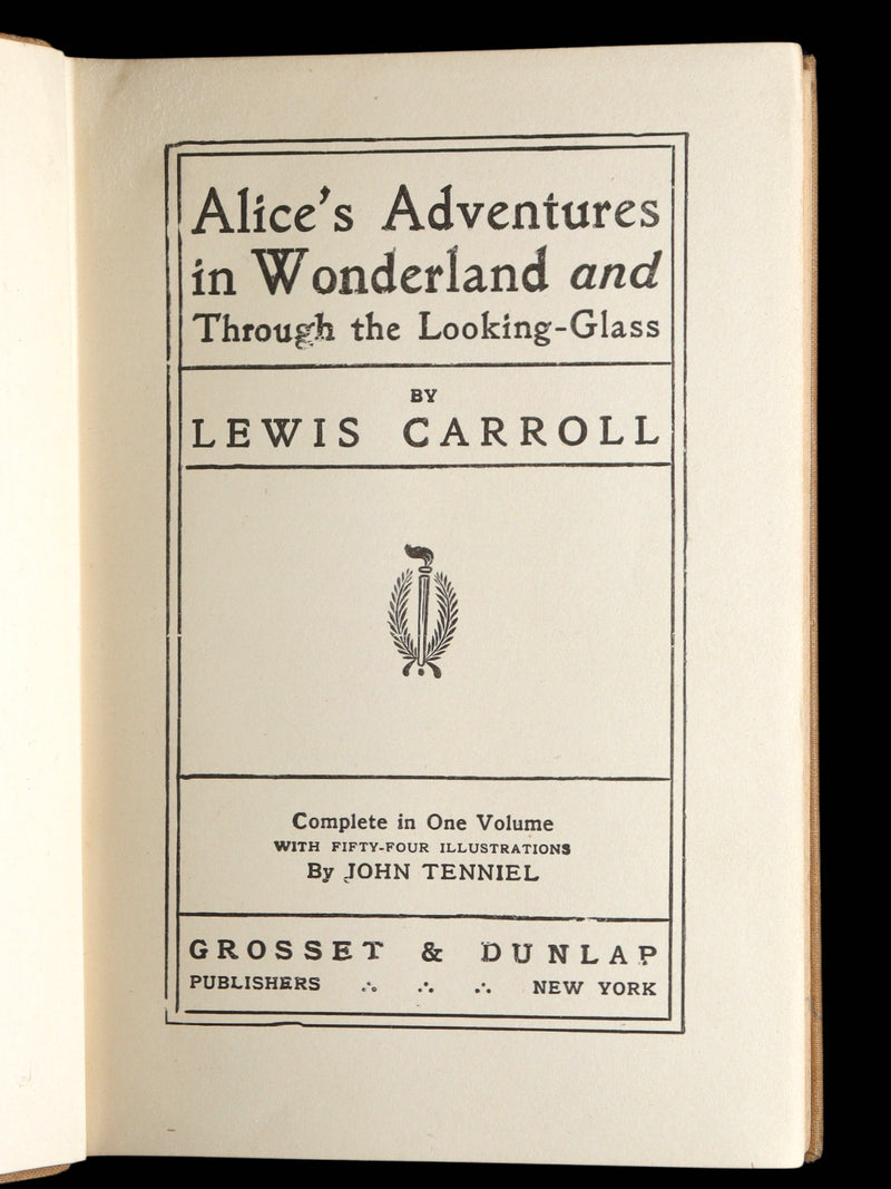 1920 Rare Book - Alice’s Adventures in Wonderland and Through the Looking-Glass