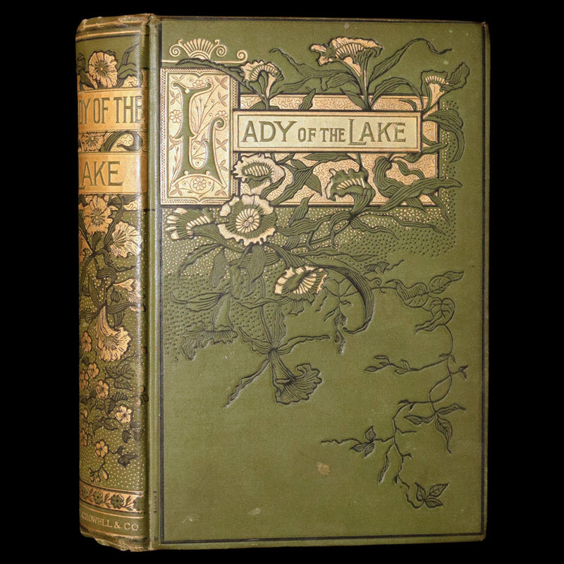 1890 Rare Book - The Lady of the Lake: A Poem by Sir Walter Scott