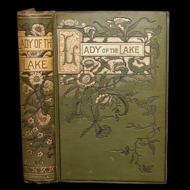 1890 Rare Book - The Lady of the Lake: A Poem by Sir Walter Scott