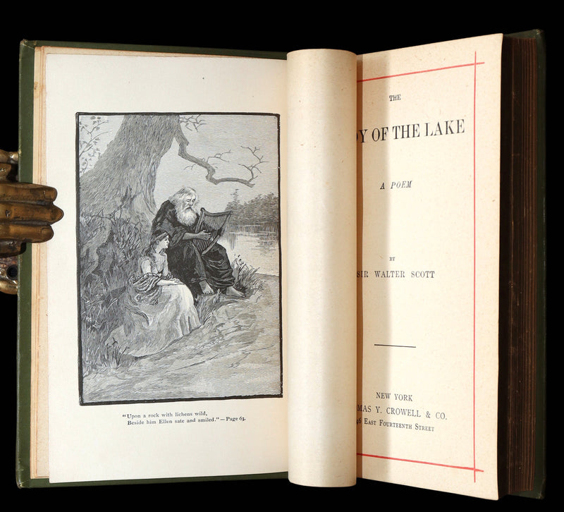 1890 Rare Book - The Lady of the Lake: A Poem by Sir Walter Scott