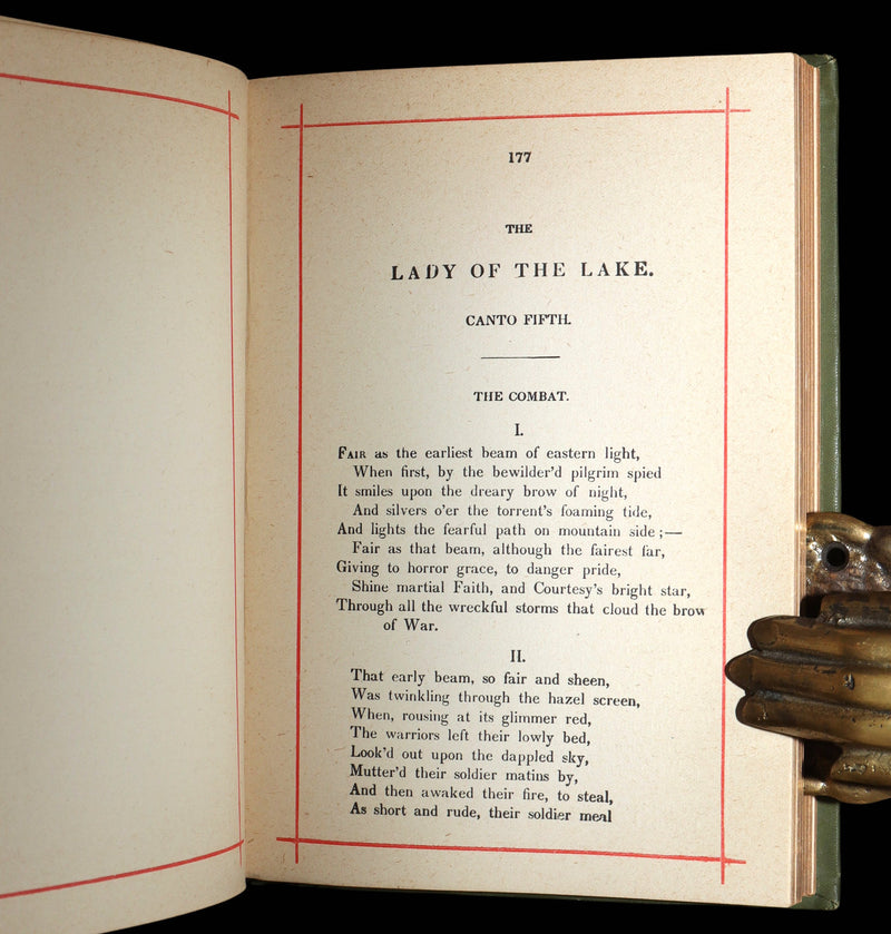 1890 Rare Book - The Lady of the Lake: A Poem by Sir Walter Scott