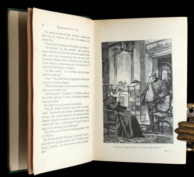 1894 Rare Carnegie Provenance - The Purchase of the North Pole by Jules Verne