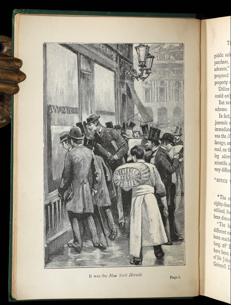 1894 Rare Carnegie Provenance - The Purchase of the North Pole by Jules Verne