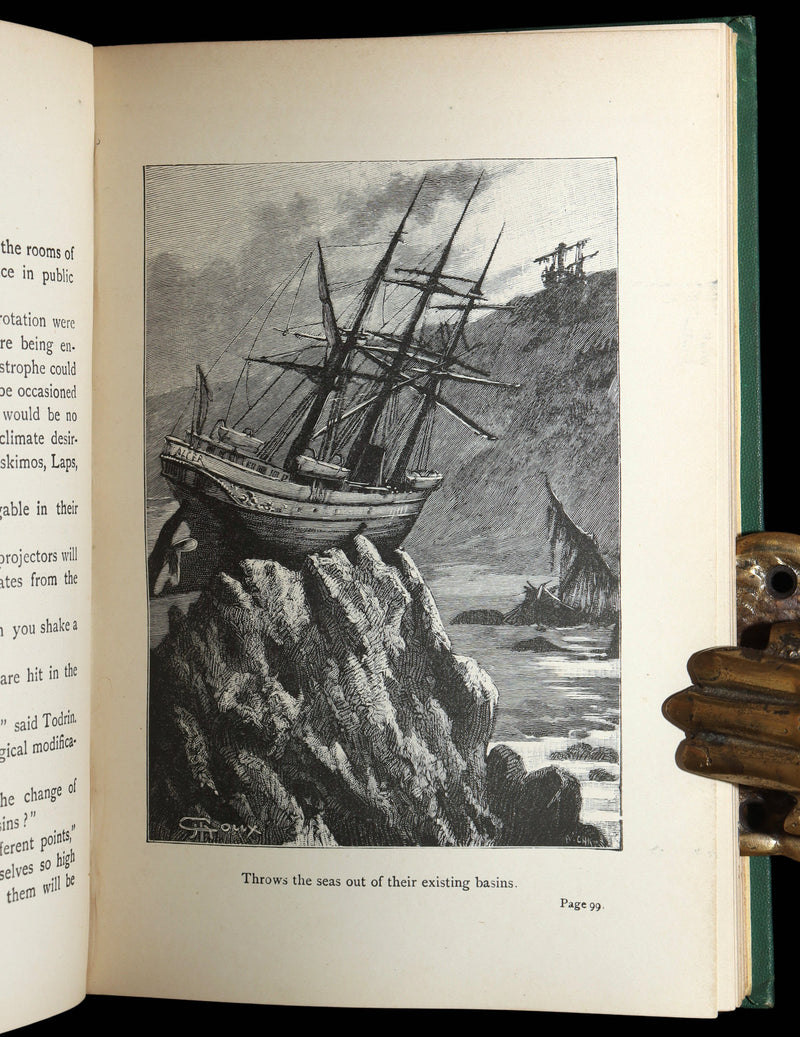 1894 Rare Carnegie Provenance - The Purchase of the North Pole by Jules Verne