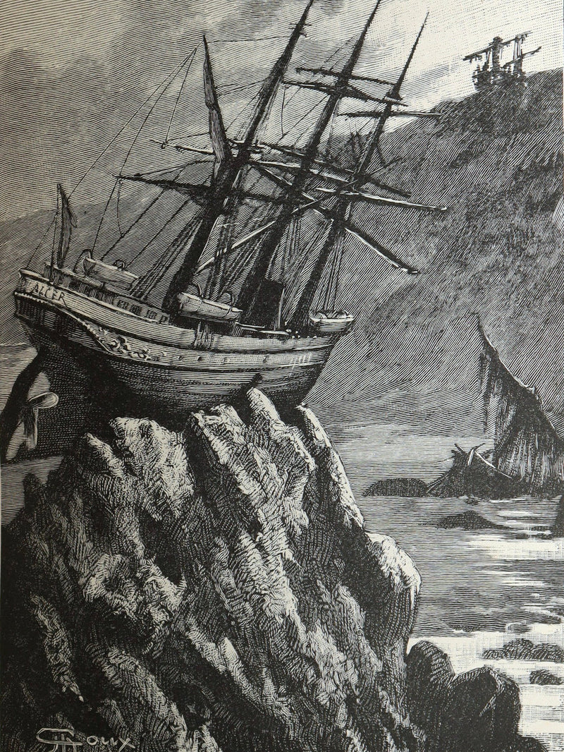 1894 Rare Carnegie Provenance - The Purchase of the North Pole by Jules Verne