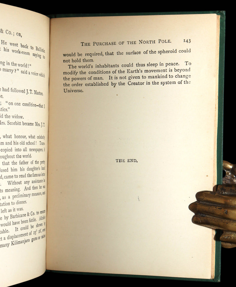 1894 Rare Carnegie Provenance - The Purchase of the North Pole by Jules Verne