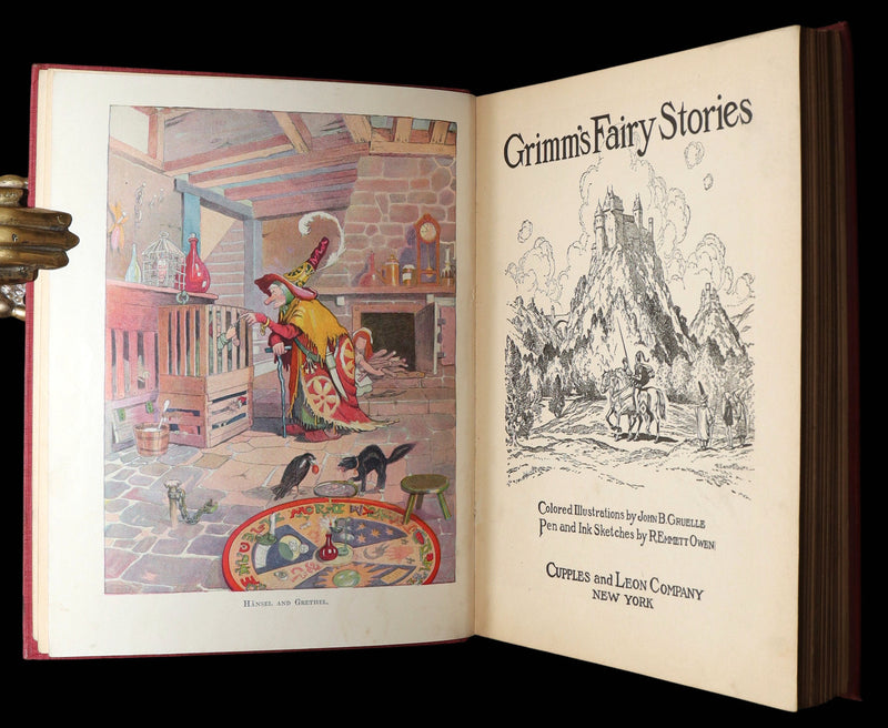 1922 Rare Book - Grimm’s Fairy Stories Illustrated by John B. Gruelle R. E. Owen
