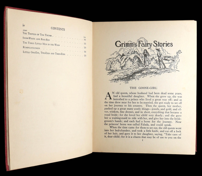 1922 Rare Book - Grimm’s Fairy Stories Illustrated by John B. Gruelle R. E. Owen