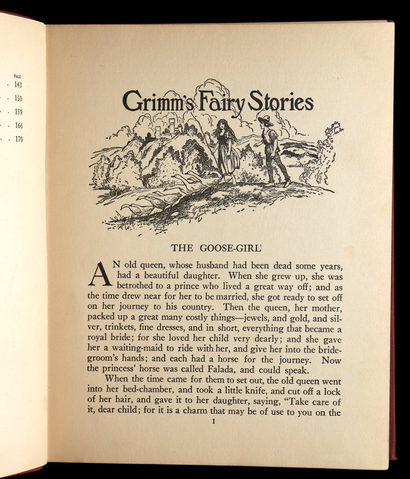 1922 Rare Book - Grimm’s Fairy Stories Illustrated by John B. Gruelle R. E. Owen