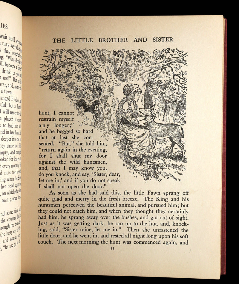1922 Rare Book - Grimm’s Fairy Stories Illustrated by John B. Gruelle R. E. Owen