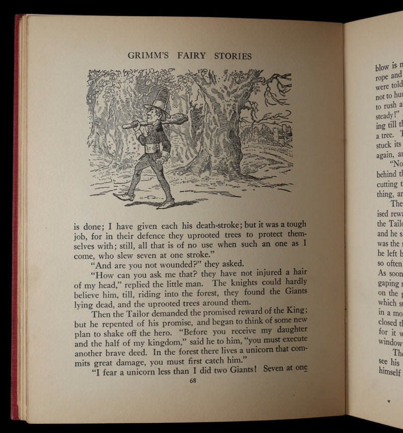 1922 Rare Book - Grimm’s Fairy Stories Illustrated by John B. Gruelle R. E. Owen