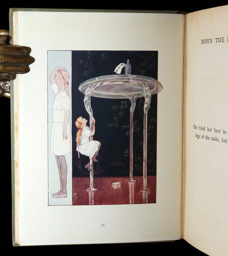 1920 Rare Book - Alice in Wonderland illustrated by Margaret W. Tarrant