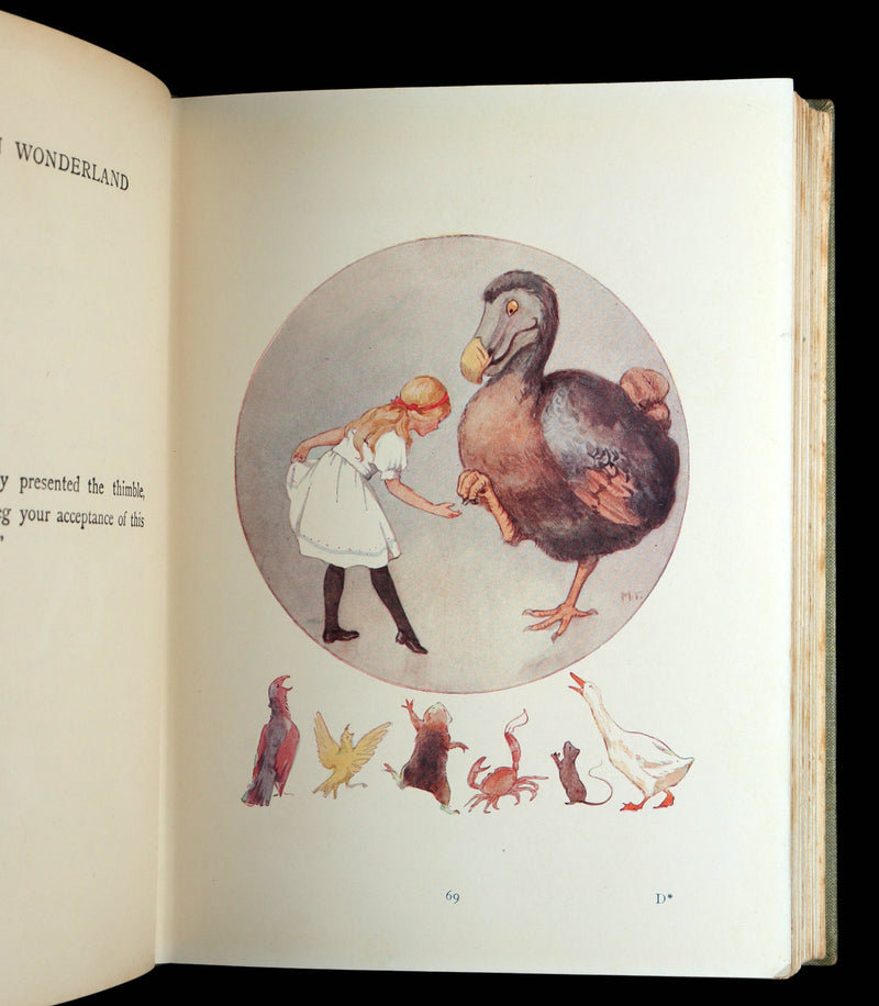 1920 Rare Book - Alice in Wonderland illustrated by Margaret W. Tarrant