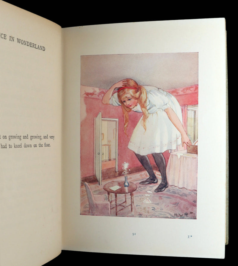 1920 Rare Book - Alice in Wonderland illustrated by Margaret W. Tarrant