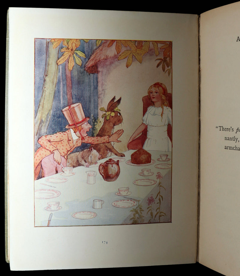 1920 Rare Book - Alice in Wonderland illustrated by Margaret W. Tarrant