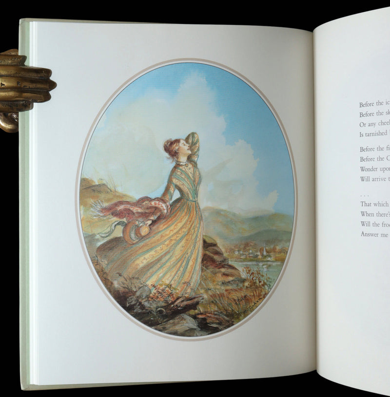 1990 Signed First Edition - A Brighter Garden by Emily Dickinson and Tasha Tudor