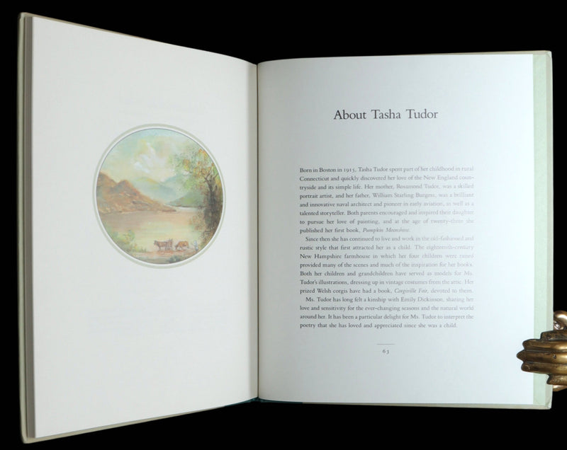 1990 Signed First Edition - A Brighter Garden by Emily Dickinson and Tasha Tudor