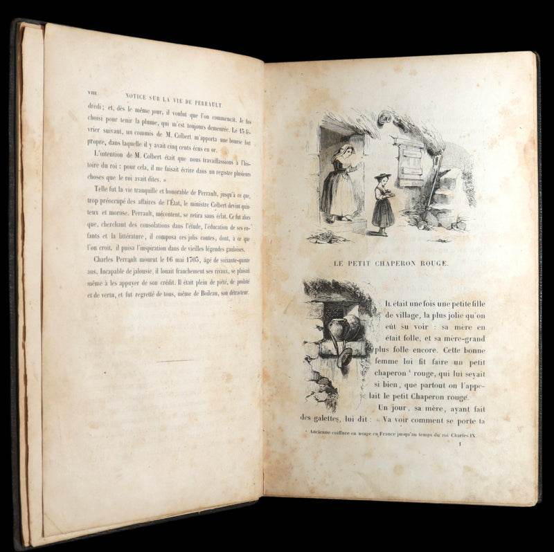 1844 Scarce French Edition - Charles Perrault's Fairy Tales, Les Contes des Fées