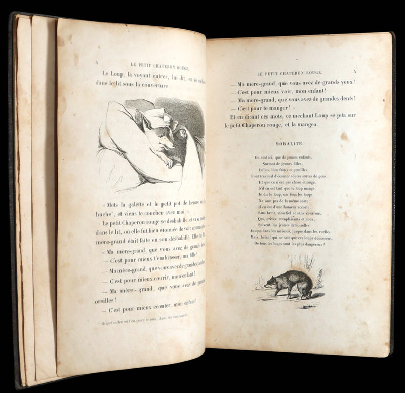 1844 Scarce French Edition - Charles Perrault's Fairy Tales, Les Contes des Fées