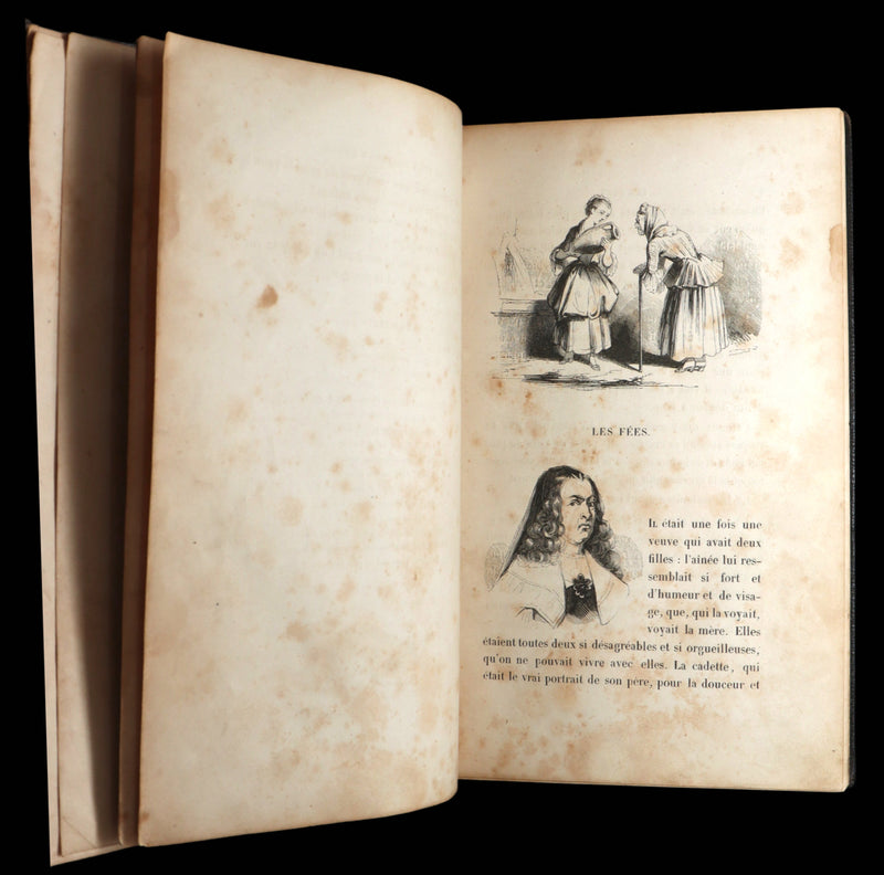 1844 Scarce French Edition - Charles Perrault's Fairy Tales, Les Contes des Fées