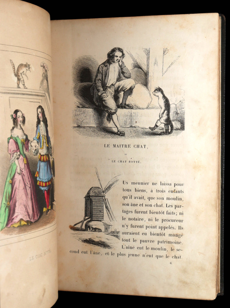 1844 Scarce French Edition - Charles Perrault's Fairy Tales, Les Contes des Fées