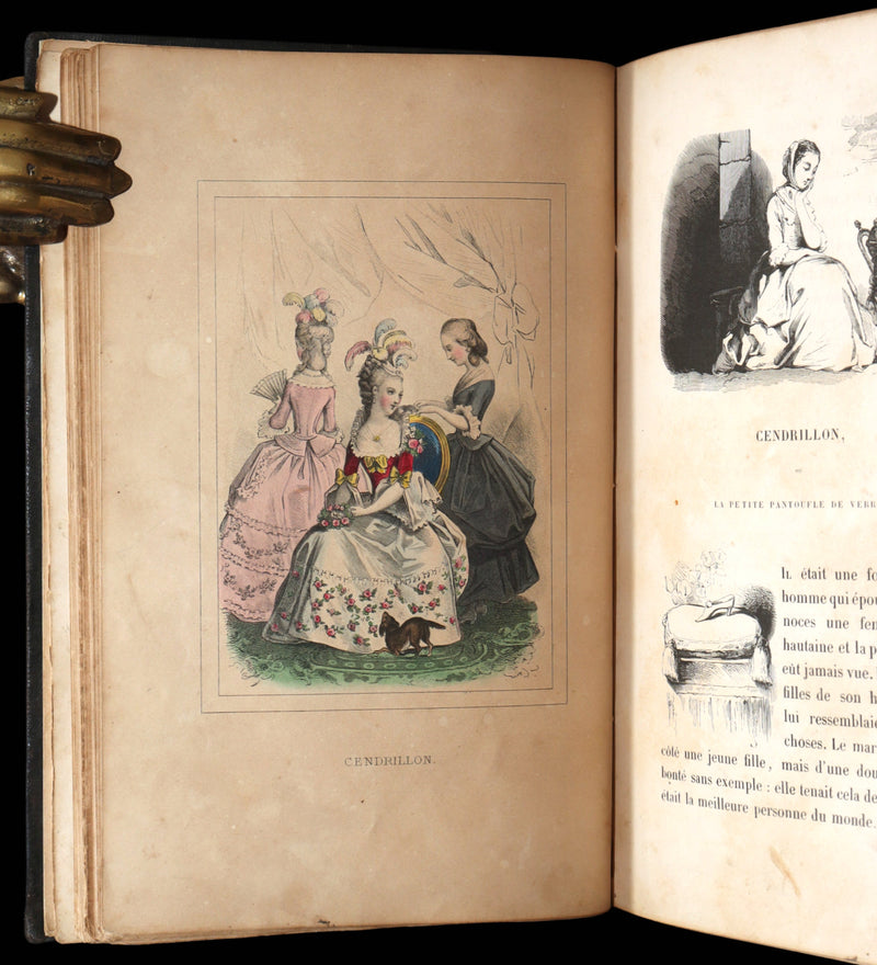 1844 Scarce French Edition - Charles Perrault's Fairy Tales, Les Contes des Fées