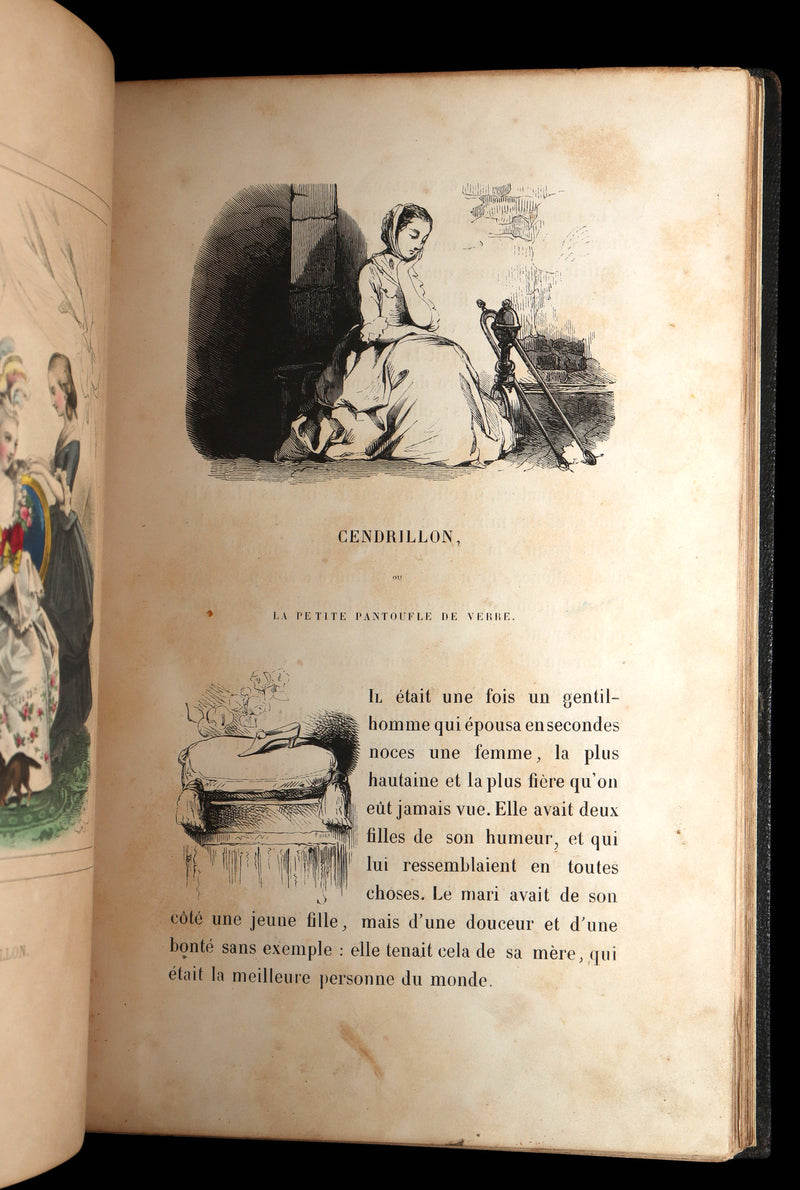 1844 Scarce French Edition - Charles Perrault's Fairy Tales, Les Contes des Fées