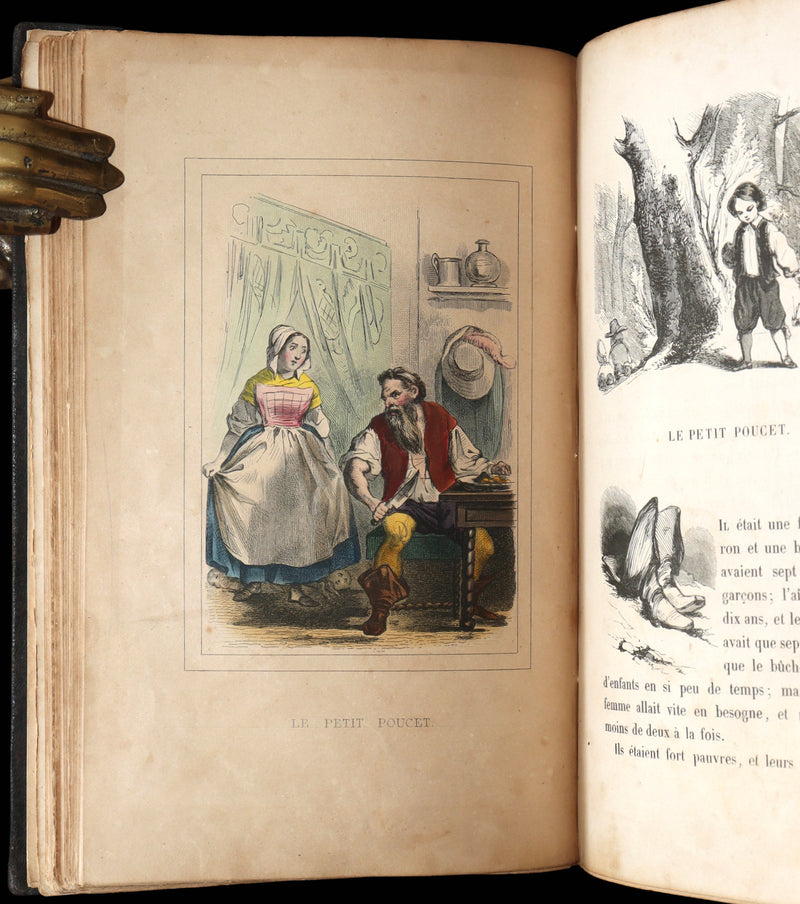 1844 Scarce French Edition - Charles Perrault's Fairy Tales, Les Contes des Fées