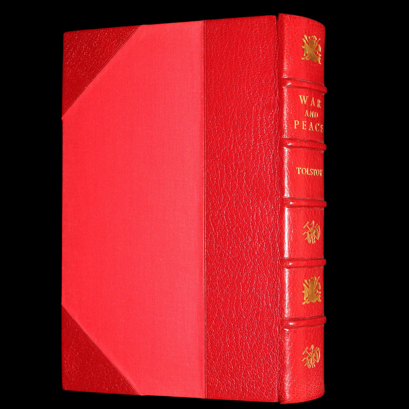 1942 Rare Book bound by  Bayntun-Riviere  - War and Peace by Leo Tolstoy